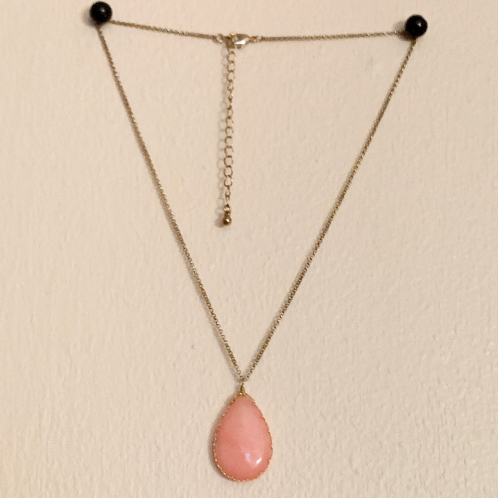 Boho pink necklace